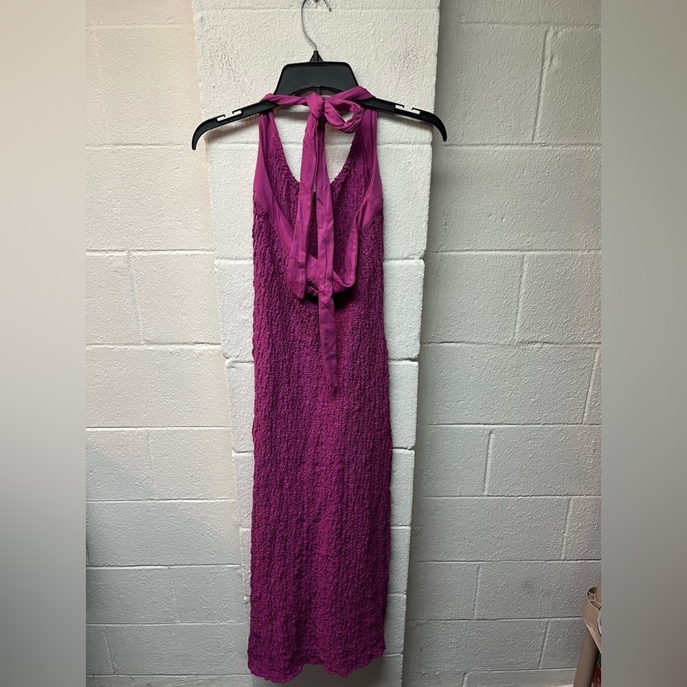 Free People  Sea Foam Midi Dress in Rose Violet | Small - Picture 6 of 8
